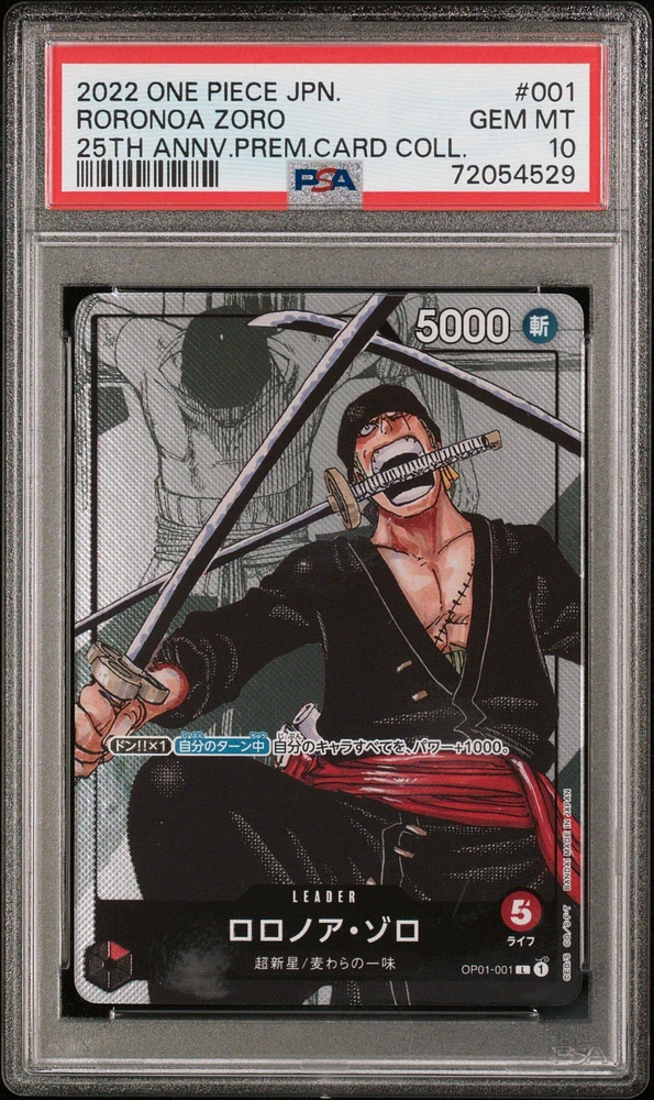 PSA 10 Roronoa deals Zoro Japanese 013