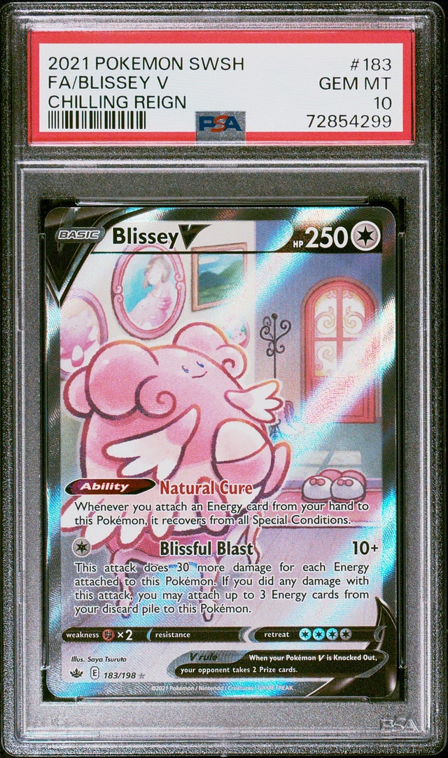 GameStop 2021 Pokemon Sword & Shield Chilling Reign 183 Fa/blissey