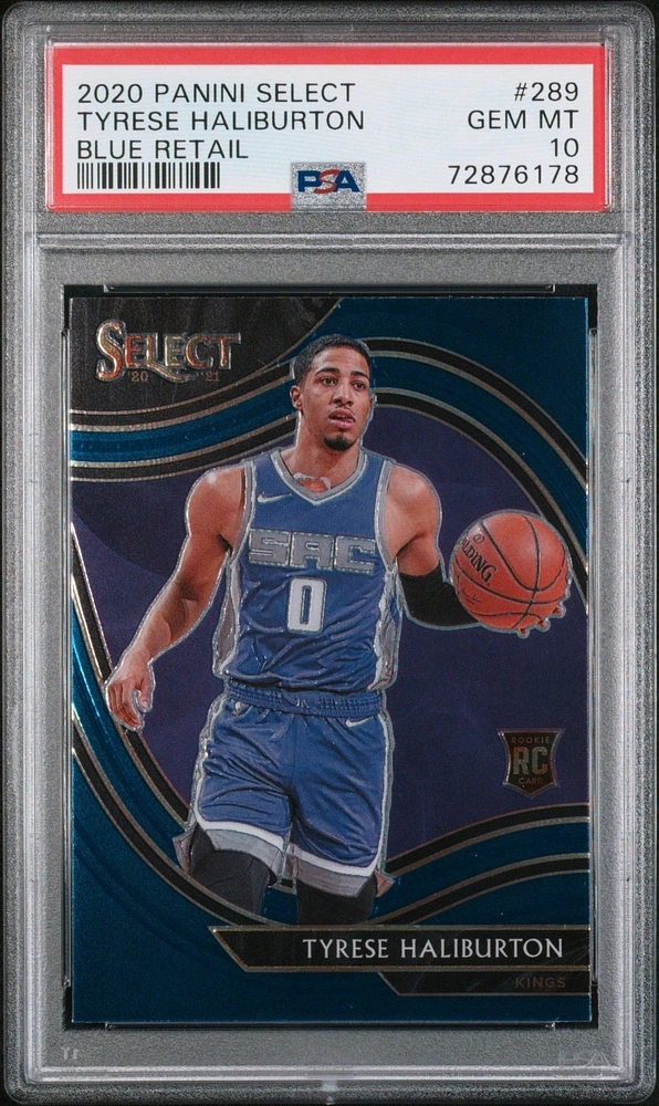 Tyrese Haliburton Select Blue Prizm sale RC PSA 10