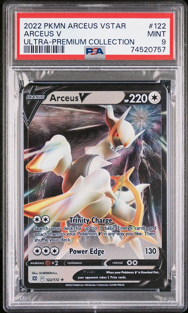 Pokemon on sale Arceus VSTAR PSA 9 Graded