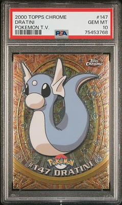 GameStop 2000 Topps Chrome Pokemon T.v. 113 Chansey PSA 10 at