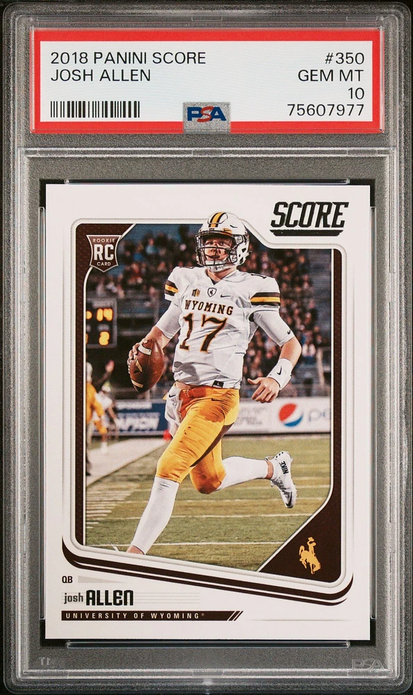 2018 Panini Donruss Josh Allen 2024 Rookie Gridiron Kings PSA 9