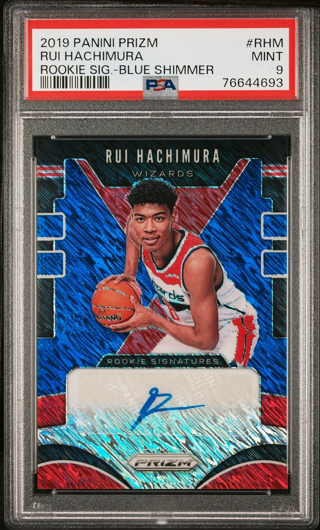 PSA 10 2019 Panini Hoops Premium Stock #206 RUI HACHIMURA