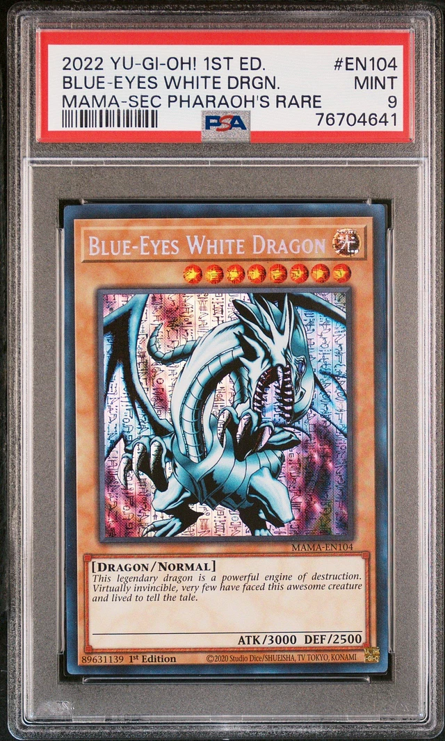 Blue-eyes White top Dragon Marvelous Mavens Pharaoh Rare!!