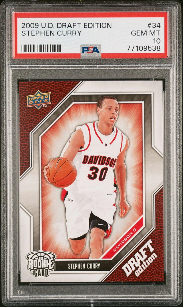 GameStop 2009 Upper Deck First Edition 196 Stephen Curry PSA