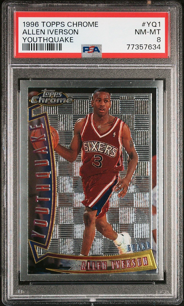 Top 1996 Topps Chrome Allen Iverson Youthquake