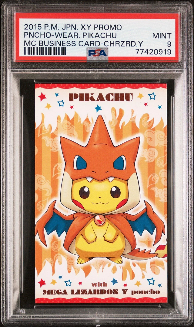 Pokemon PSA 10 Poncho-wearing Pikachu Charizard MC Business