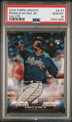 2018 Bowman’s Best 1998 Best outlet Performers Refractor Ronald Acuna Jr RC PSA 10