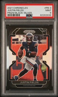 Justin Fields Silver Prizm Variation store RC PSA 9