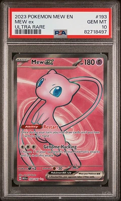 GameStop 2023 Pokemon Mew En-151 205 Mew Ex Hyper Rare PSA
