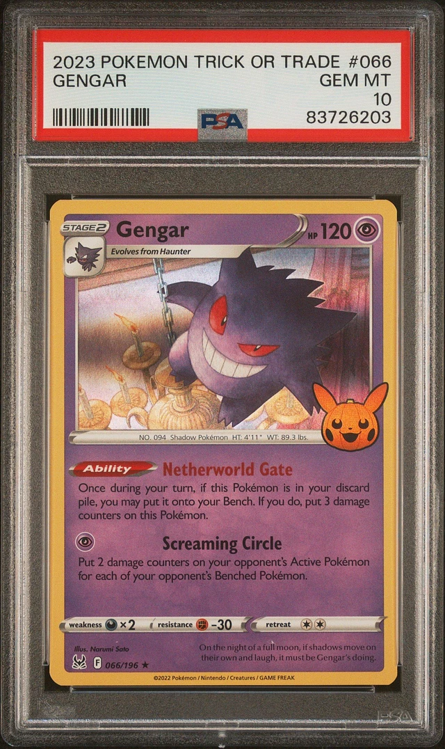GameStop 2023 Pokemon Trick Or Trade 066 Gengar PSA 10 | Dulles