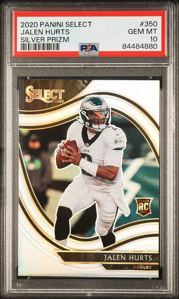 2020 deals Select Jalen Hurts RC Silver Prizm PSA GEM MT 10