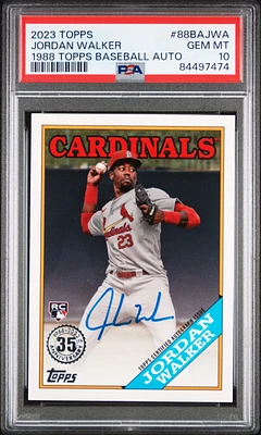 GameStop 2023 Topps Xpectations 10 Jordan Walker PSA 8 at Hamilton