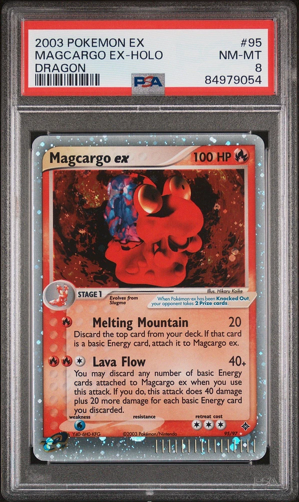 2003 POKÉMON EX MUK EX hot HOLO DRAGON PSA 8