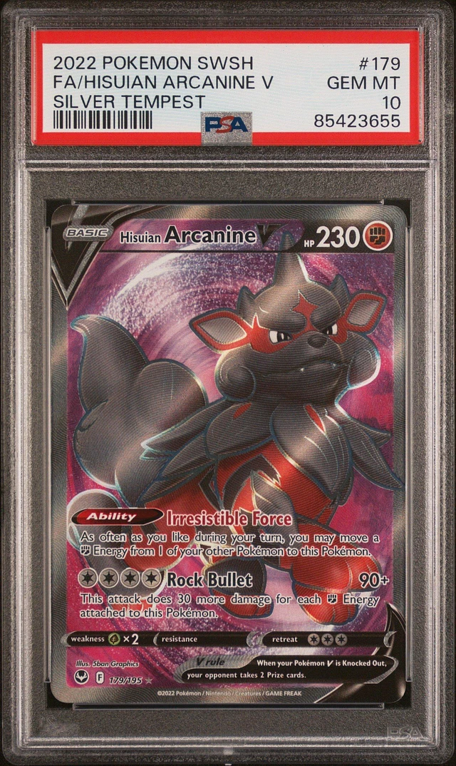 GameStop 2022 Pokemon Sword & Shield Silver Tempest 179 Full Art