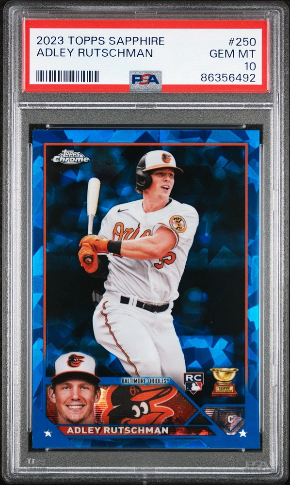 GameStop 2023 Topps Chrome Sapphire 250 Adley Rutschman PSA 10