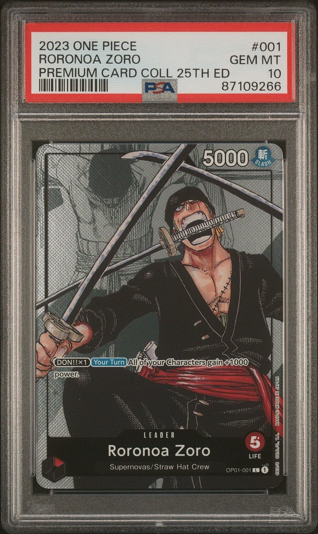 2023 Roronoa Zoro GEM MT 10 トレーディングカード 2023 One Piece Promos 013 Roronoa Zoro Treasure Cup 2023-top