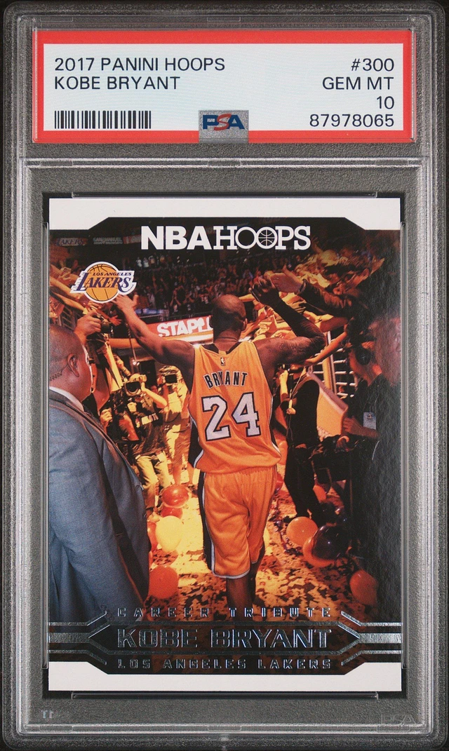 GameStop 2017 Panini Hoops 300 Kobe Bryant PSA 10