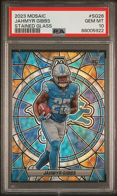 gibous パネル 2023 Panini Obsidian Orbital Jahmyr Gibbs ROOKIE /135 #7 PSA 10