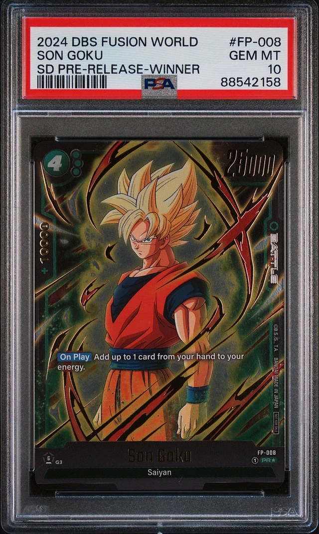 PSA10 2024 DBS FSN WORLD JAPANESE SON GOKU UL TIMATE BATTLE