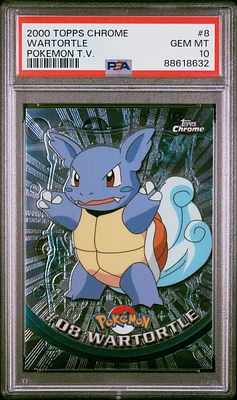 GameStop 2000 Topps Chrome Pokemon T.v. 120 Staryu PSA 10 at