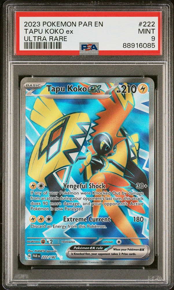 GameStop 2023 Pokemon Par En-paradox Rift 222 Tapu Koko Ex