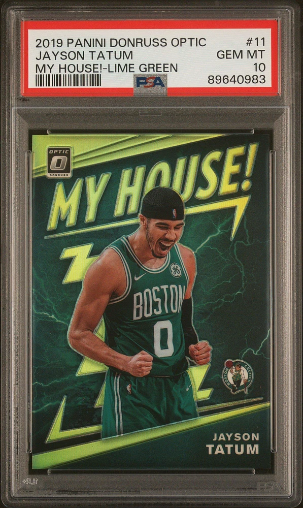 Jayson Tatum PSA store 10 Donruss Optic 2019