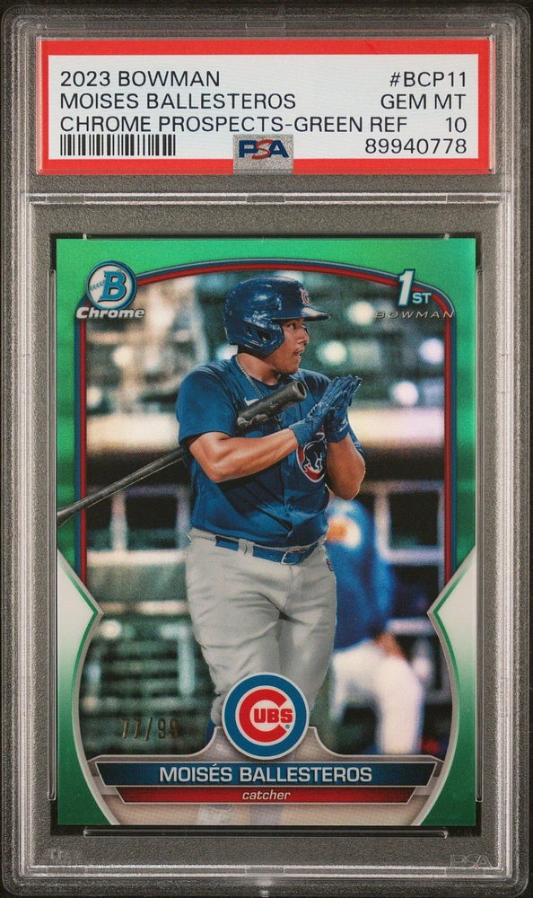 Josue de paula bowman chrome blue shimmer store psa 10