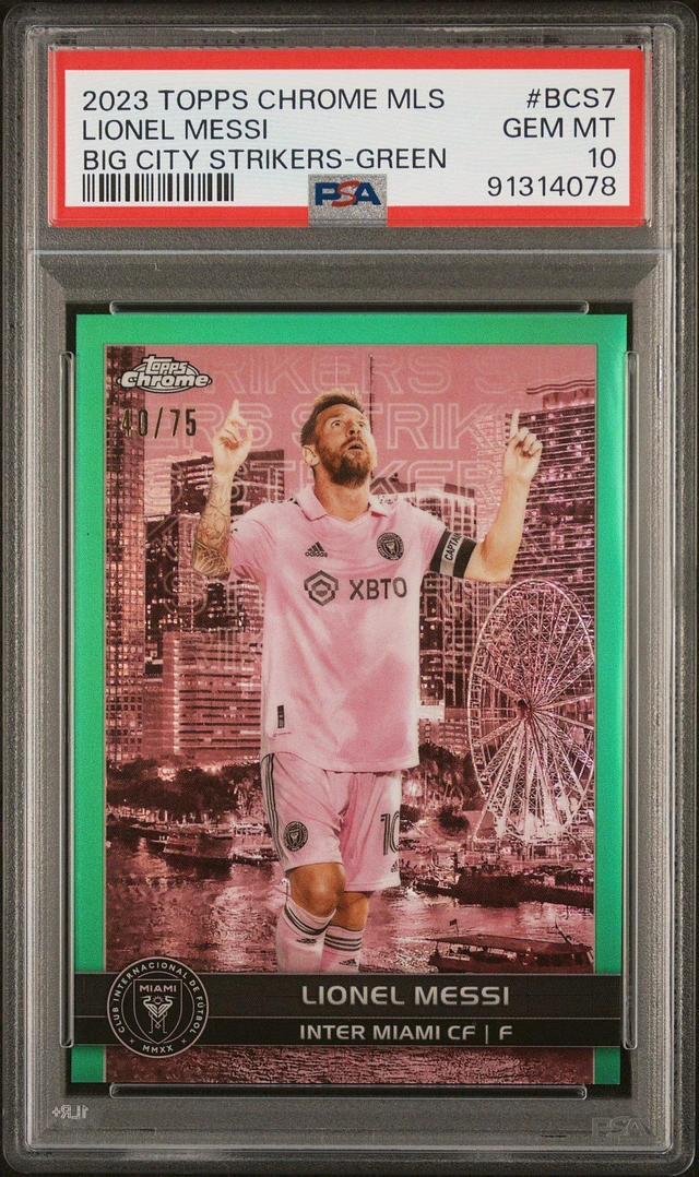 2019-20 Topps Chrome UCL Soccer #1 Lionel Messi PSA 10 GEM
