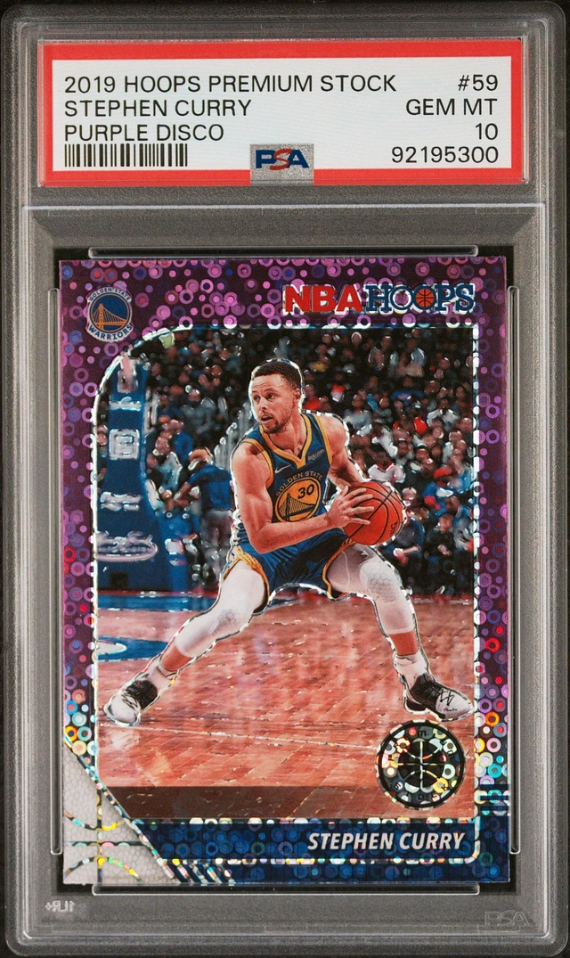 2019 Hoops Premium Stock Stephen Curry Blue Cracked high quality Ice PSA 10 Gem Mint