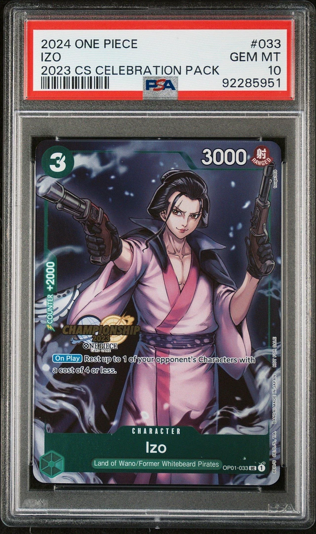 GameStop 2024 One Piece Championship 2023 Celebration Pack 033 Izo