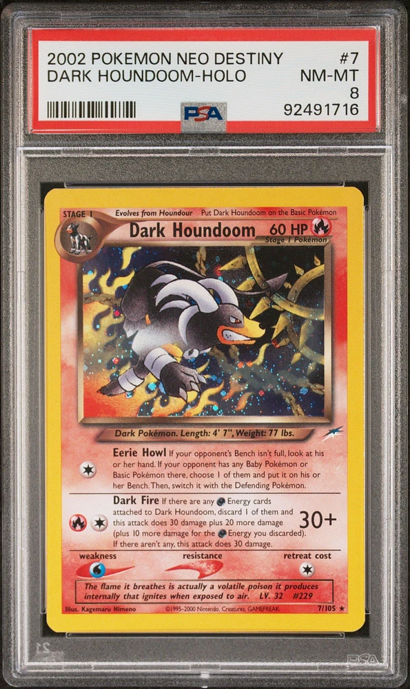 Pokemon Dark Donphan 1st edition psa store 8