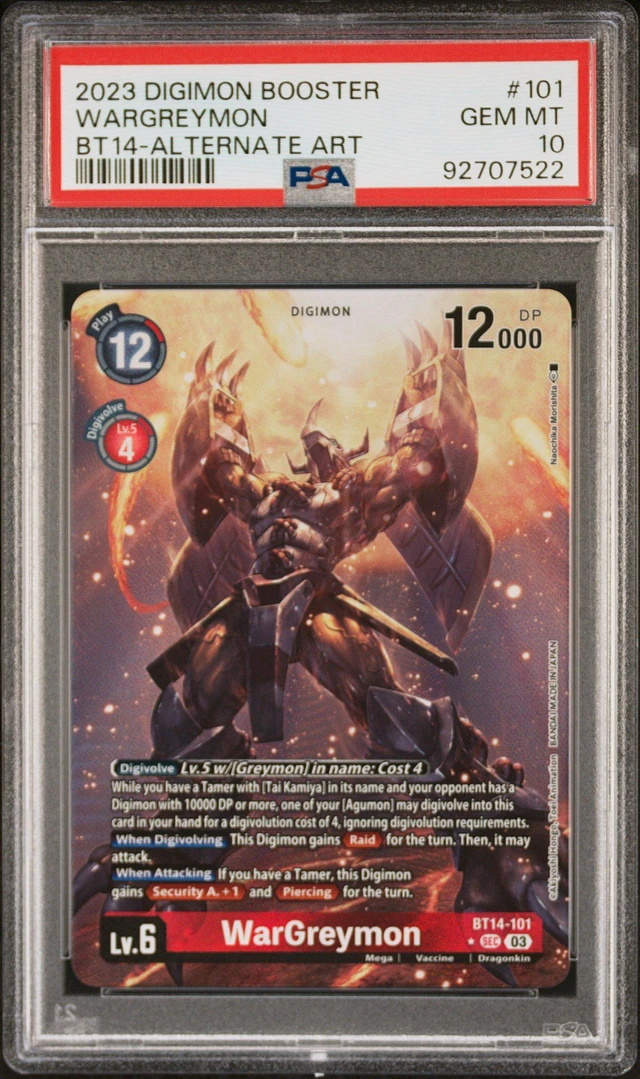 GameStop 2023 Digimon Booster Blast Ace 101 Wargreymon Alternate