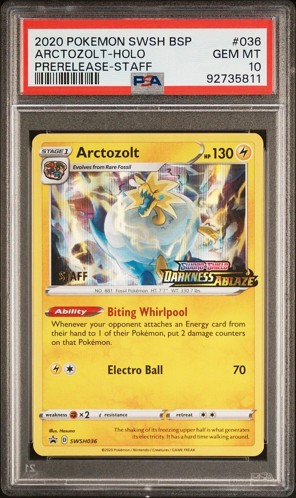 2020 authentic Pokémon swsh BSP 066 charizard holo prerelease PSA 9