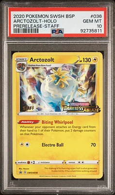 GameStop 2020 Pokemon Swsh Black Star Promo 036 Arctozolt