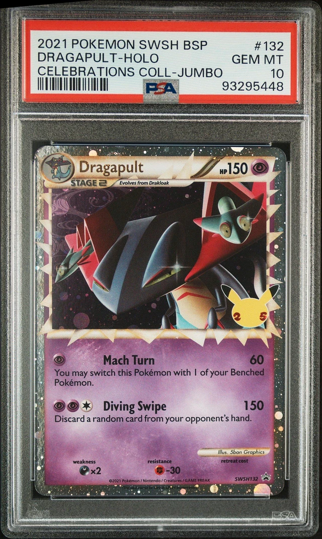 GameStop 2021 Pokemon Swsh Black Star Promo 132 Dragapult-holo