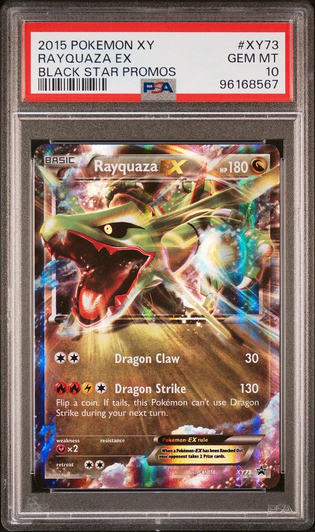 GameStop 2015 Pokemon Xy Black Star Promos Xy73 Rayquaza Ex