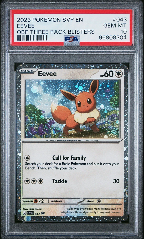 GameStop 2023 Pokemon Svp En-sv Black Star Promo 043 Eevee