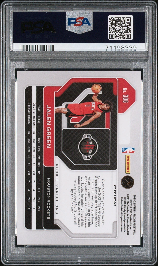 2019 -20 Prizm sold Devin Booker Fireworks Fast Break #24 PSA 10