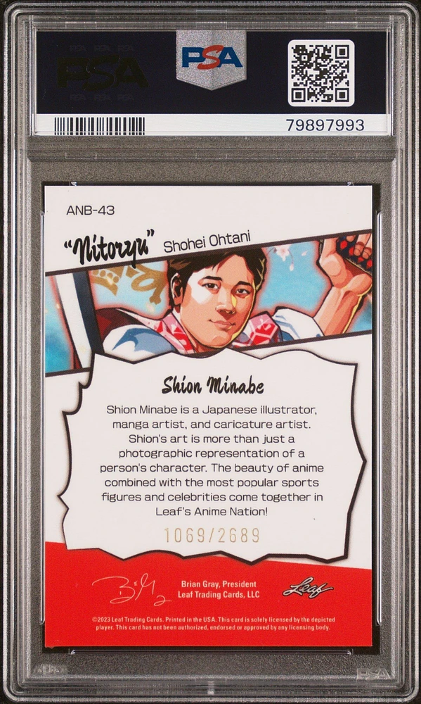 GameStop 2023 Leaf Web Exclusives 43 Shohei Ohtani Anime Nation