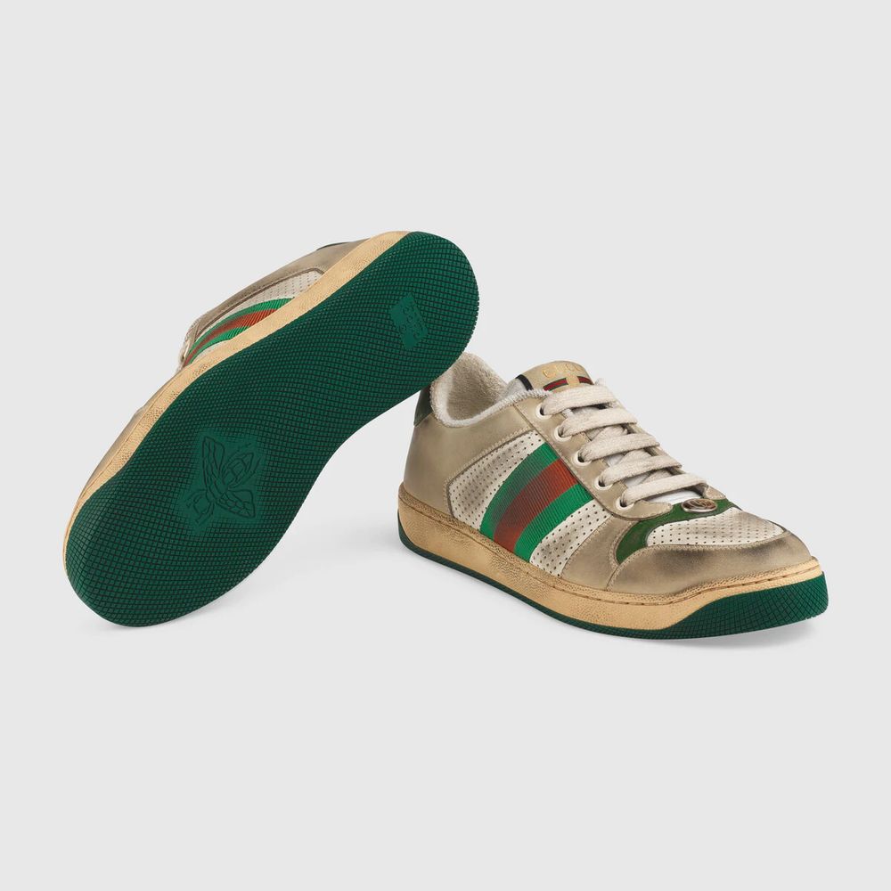 Screener leather sneaker gucci discount