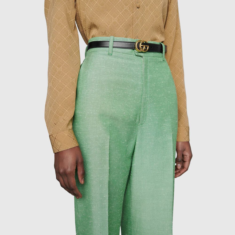 Gg marmont thin belt on sale