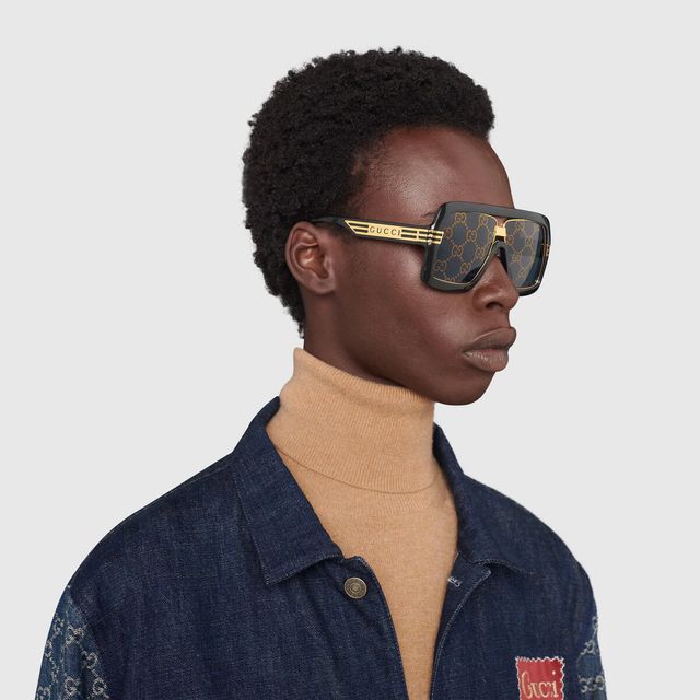 Square frame top gucci glasses