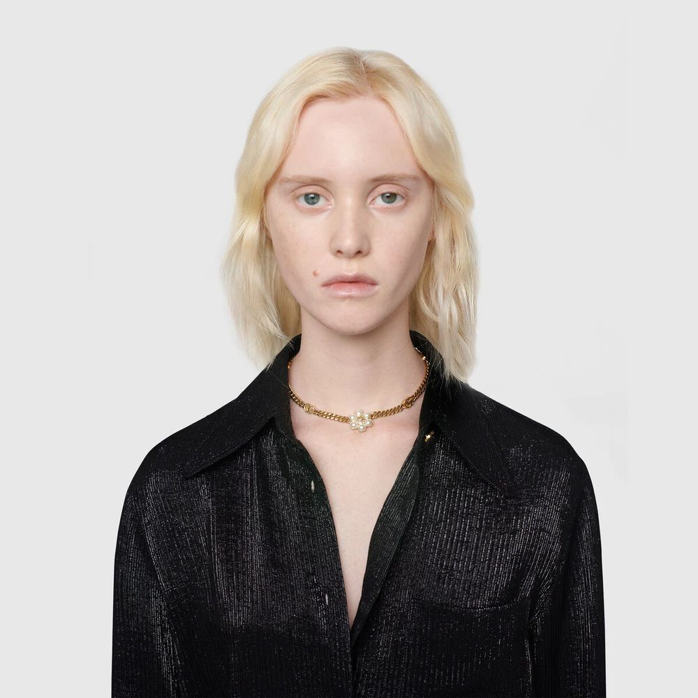 Gucci Pearl Double G necklace Square One
