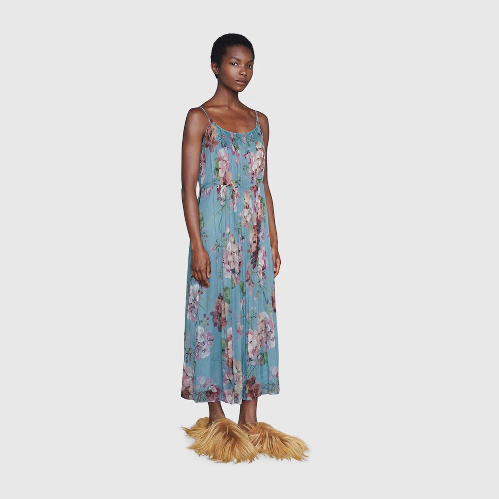 Floral chiffon clearance dress