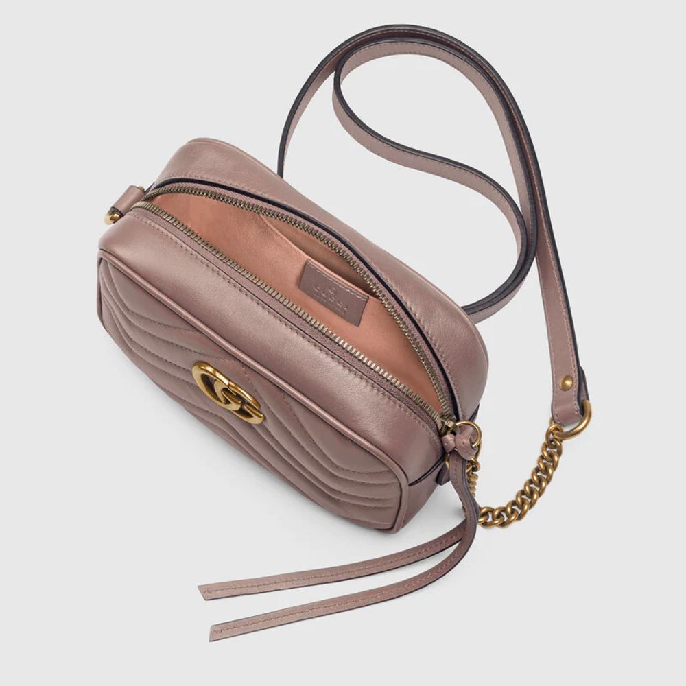 Gg marmont matelassé mini bag dusty pink clearance