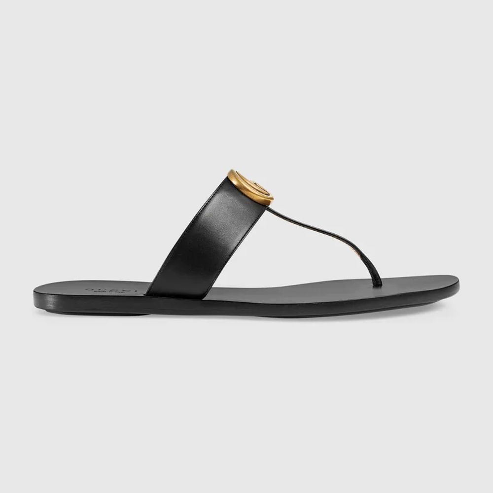 Gucci leather hotsell thong sandals