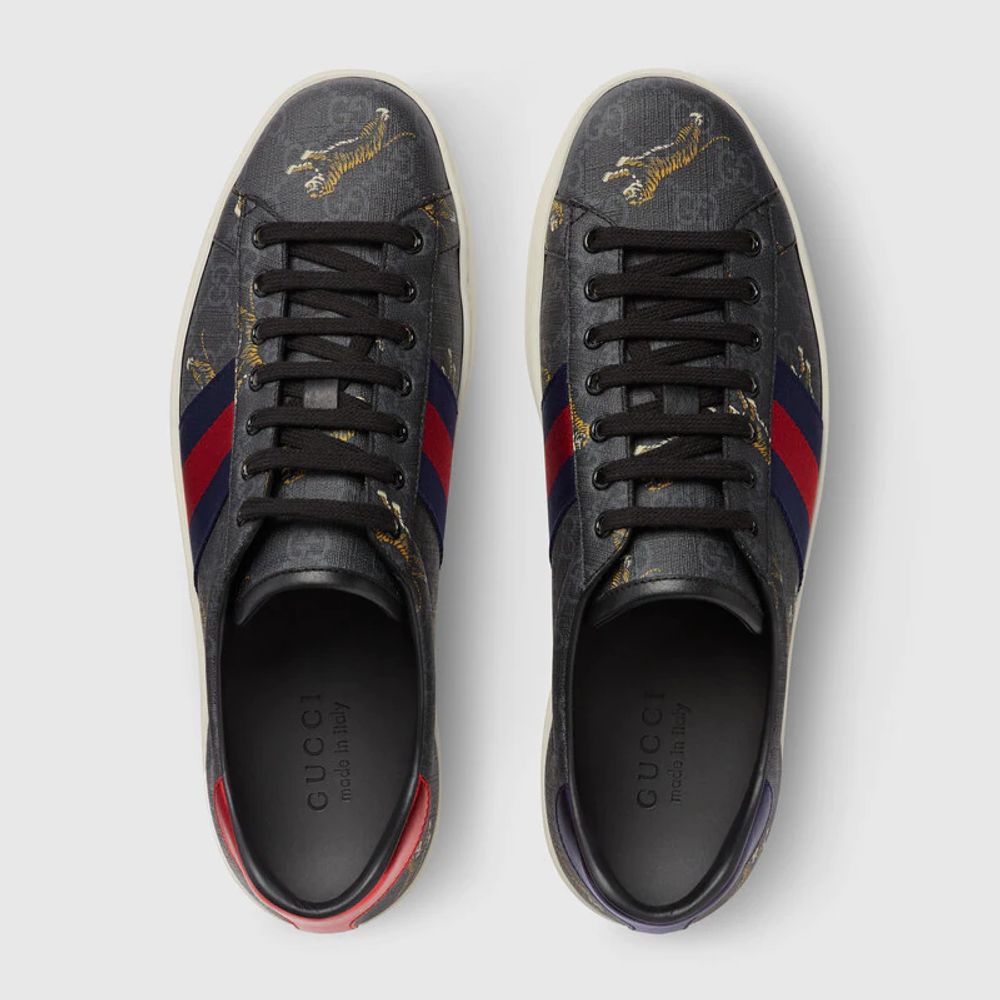 Gucci Men s Ace GG Supreme tigers sneaker Square One