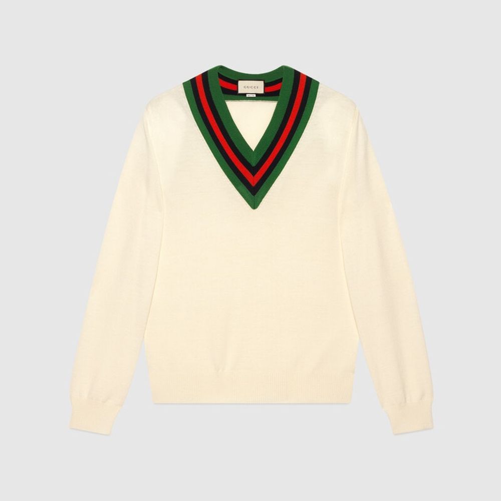 Gucci sweater v neck store