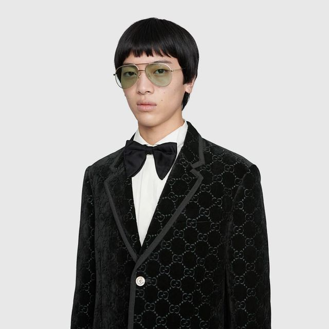 Gucci GG velvet jacket Square One